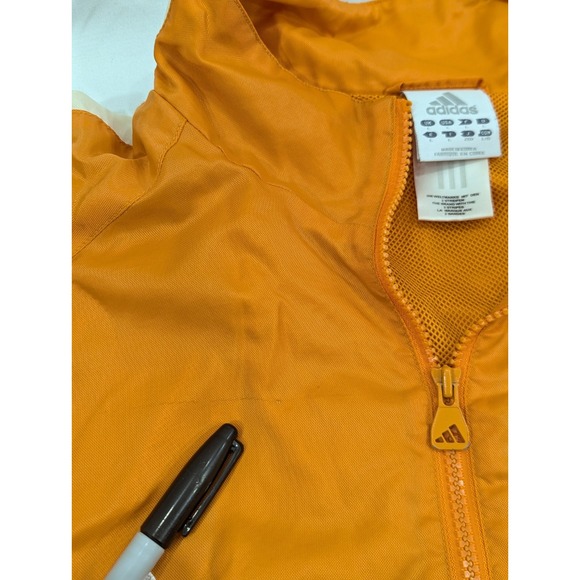 Adidas VTG Tennessee Volunteers Orange Track Jacket Full Zip Large *READ - Picture 6 of 10